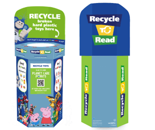 Wastebuster Recycle to Read bins