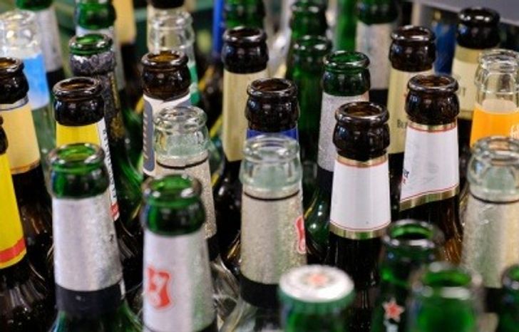 Glass beer bottles deposit return scheme