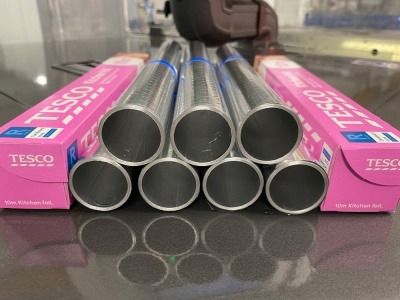 Tesco aluminium foil that does not have a tube of cardboard inside