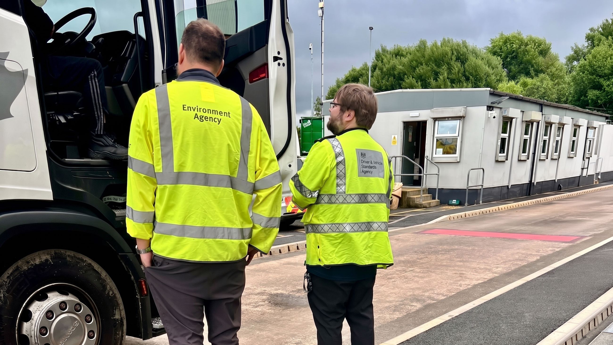 A vehicle check carried out on a waste operator in Cumbria