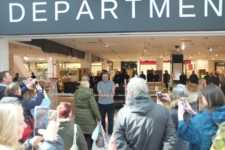 Jay Flynn opening Emmaus Department Store