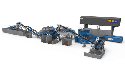 render of CCC's C&D waste recycling plant