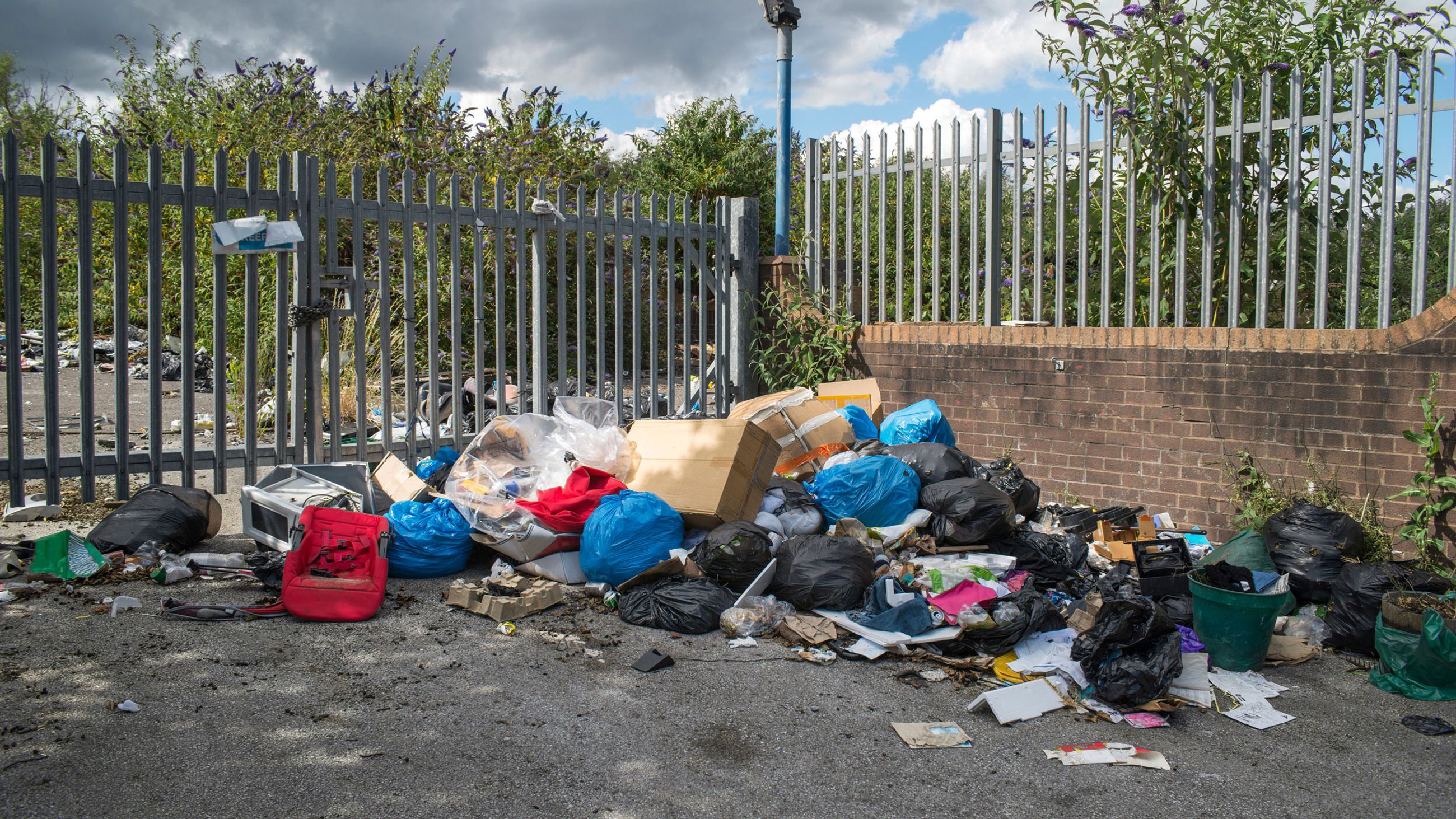 Waste that has been flytipped in Birmingham