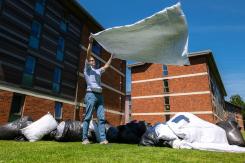 WRAP report finds that items such as towels, linen and curtains represent a missed opportunity for recycling and reuse.