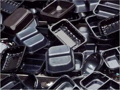 Black plastic packaging