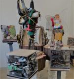 The exhibit showcases unorthodox items rejected from the north London recycling stream