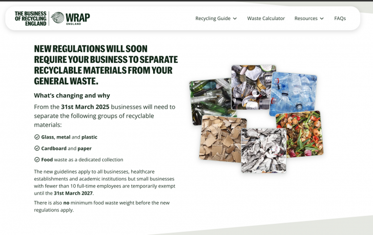 WRAP's Business of Recycling website