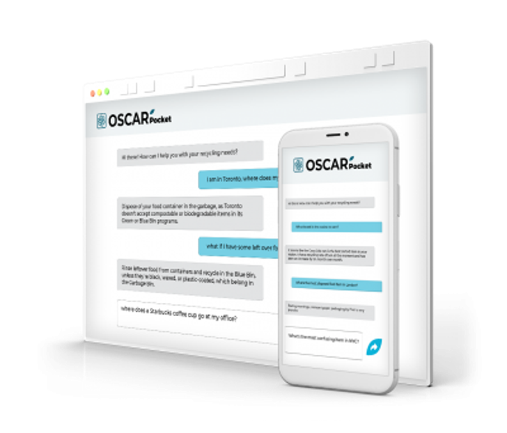 Oscar Pocket app AI for waste management