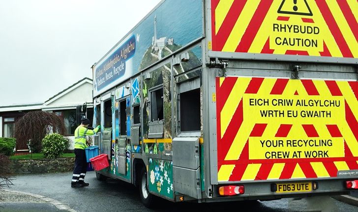Kerbside recycling in Wales