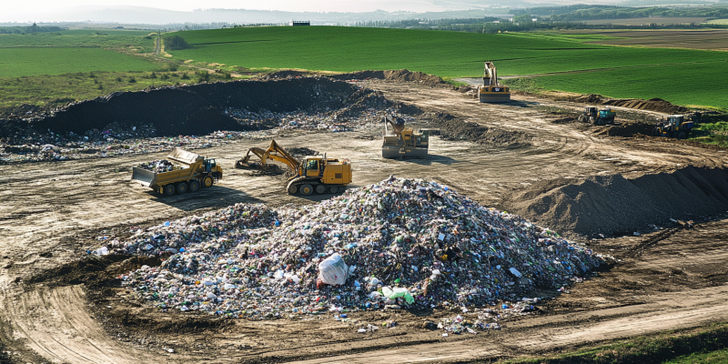Waste landfill 