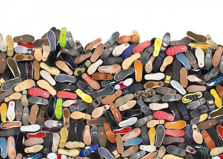 Pile of assorted shoes