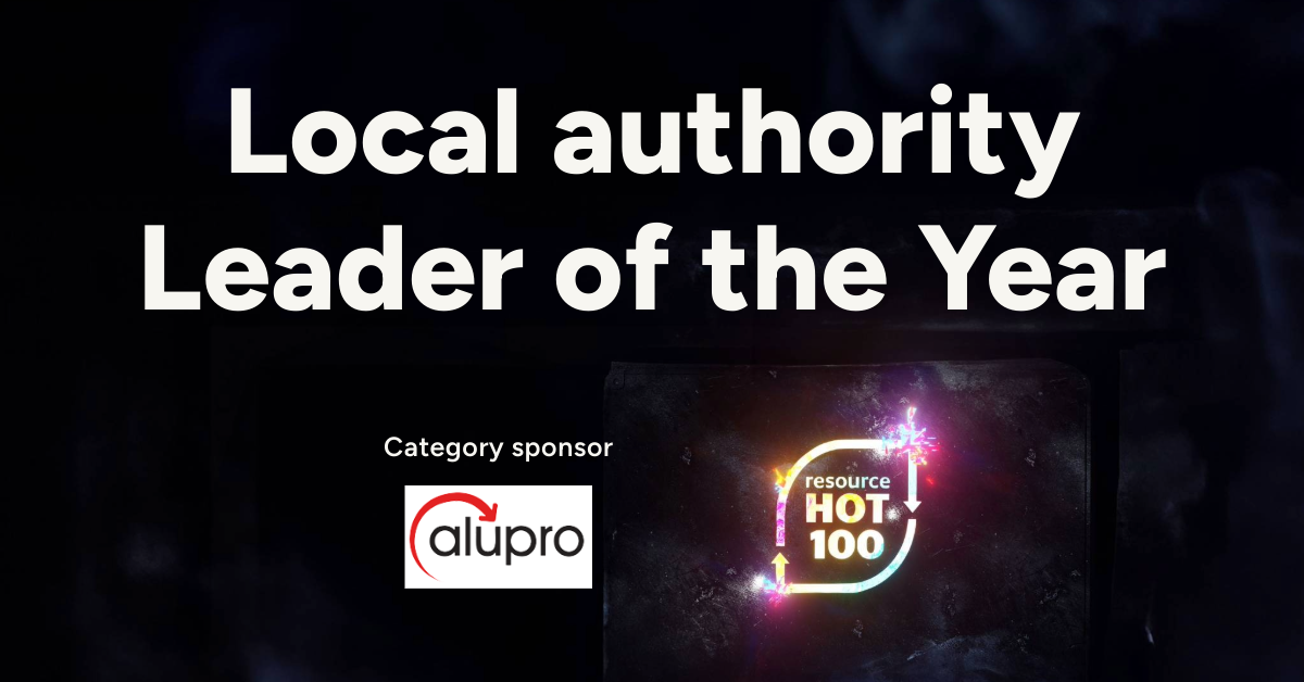 2024 Resource Hot 100 Local Authority Leader of the Year | Resource Media