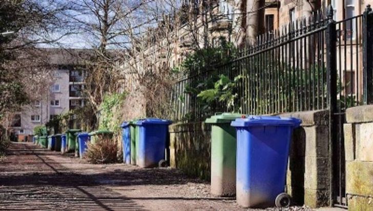 bins on street