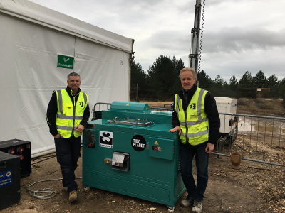 Tidy Planet managers at Bovington plant