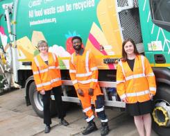 Waste collection contractor Amey has partnered with Dorking Refugee Support to welcome a new recruit