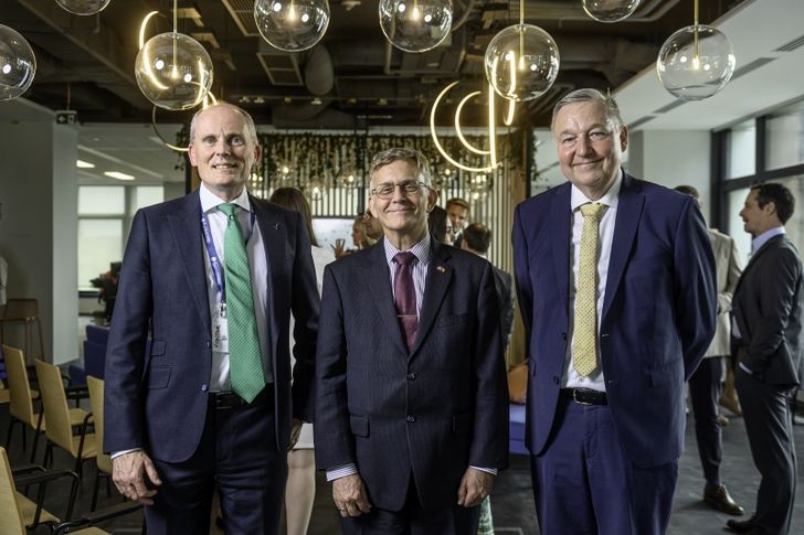 Ambassador Uffe A. Balslev, Guy Wakeley and Torben Kristiansen