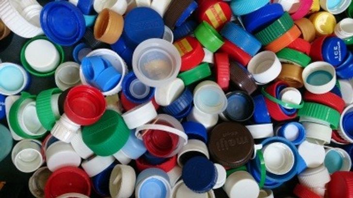  What should you do with plastic bottle caps?