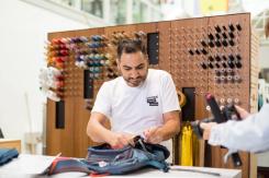 The centre promotes the benefits of consumer garment repair as a standard practice in the industry