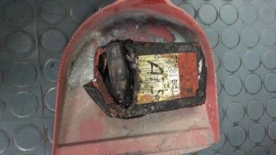 Li battery in waste