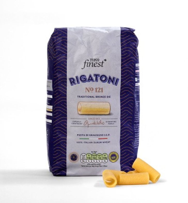 Tesco pasta in new paper packaging