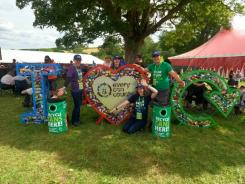 Aluminium campaign used recycling backpacks, cage installations, festival-themed bins, and rewards to incentivise festival-goers to recycle