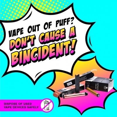 Safly dispose of vapes - summer campaign warns of fires