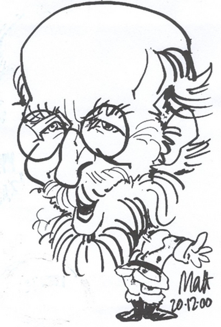 DCW Matt caricture