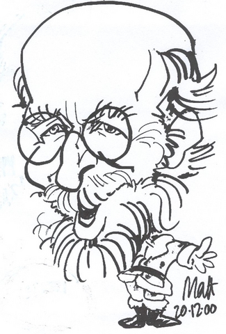DCW Matt caricture