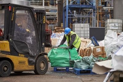 FFM on-site recycling yard