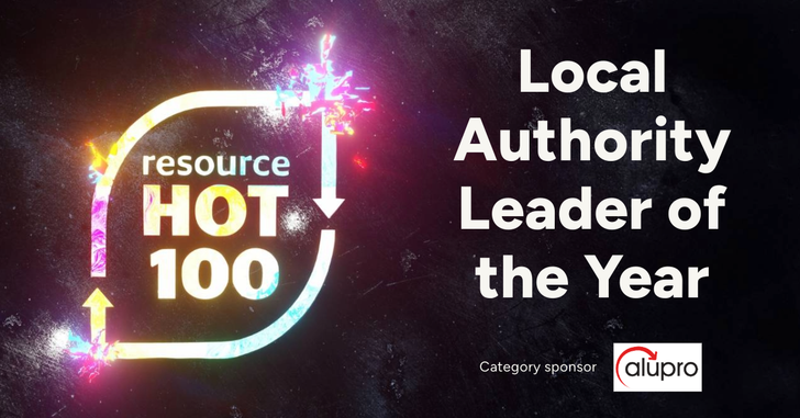 Resource Hot 100 Local Authority Leader of the Year graphic