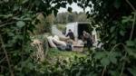 Generated image of some waste criminals flytipping
