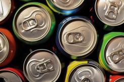 Over 70 per cent of the material in aluminium cans is recycled into new products