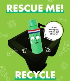 WRAP’s ‘Rescue Me - Recycle’ campaign reached 7.3 million people and increased the capture rate of commonly binned recyclables