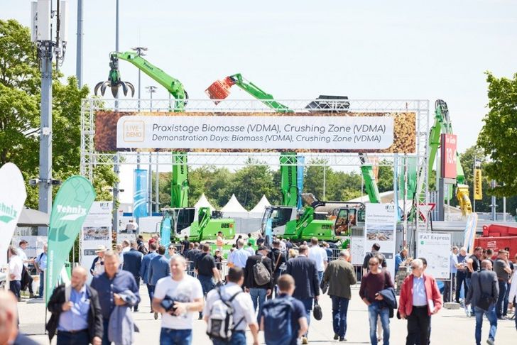 Visitors to one of the outdoor areas at IFAT