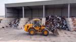 JCB at a waste transfer station