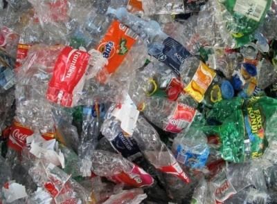 Branded plastic bottles