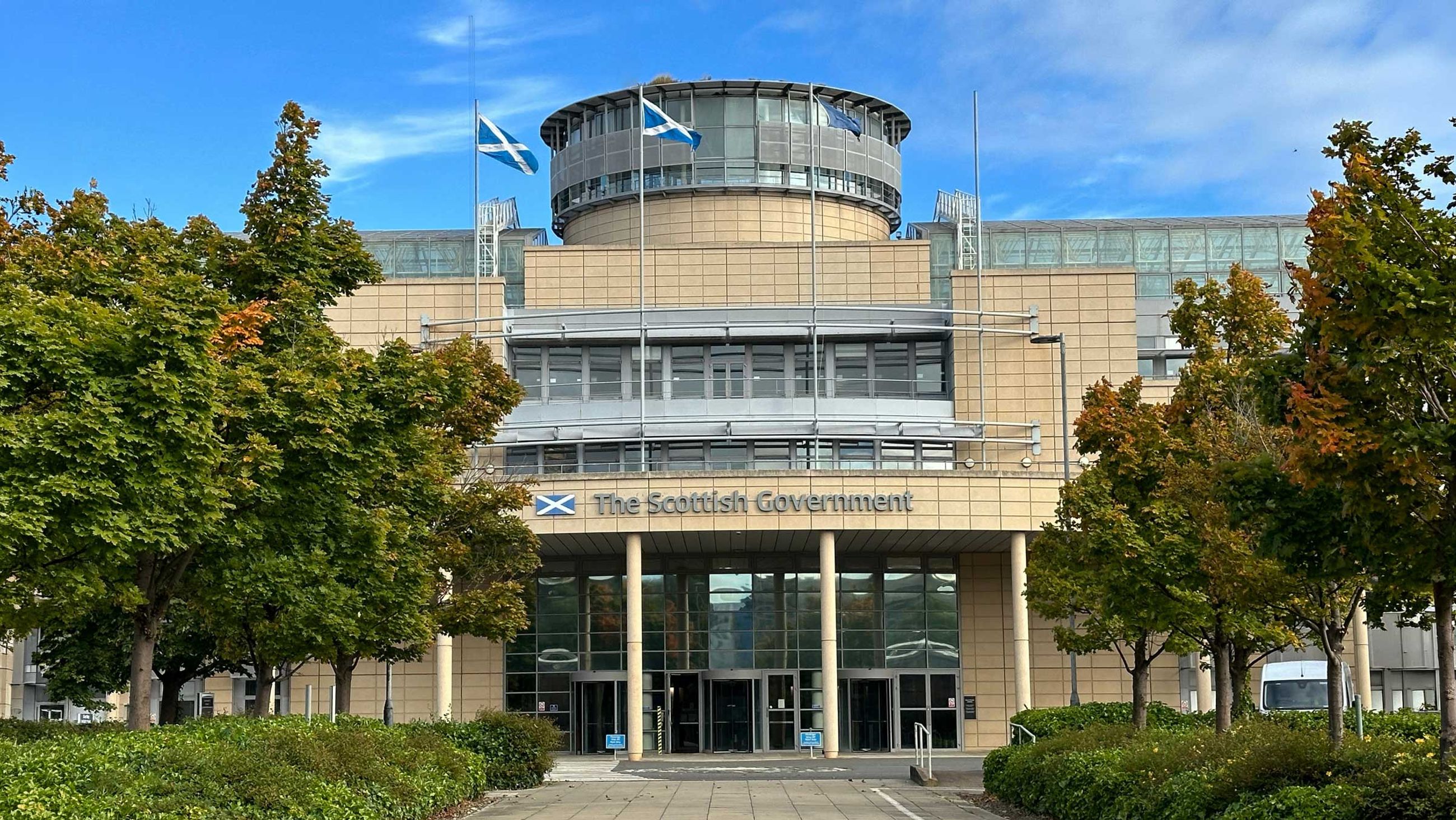 The Scottish Government building at Victoria Quay in Leith, Edinburgh, Scotland