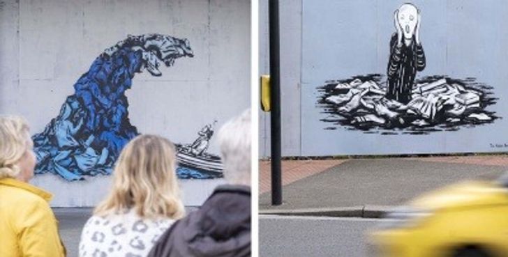 The Rebel Bear street art in Glasgow and Dundee