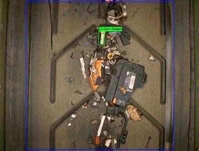 Lion AI lithium-ion battery detection screen image