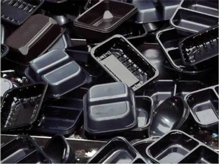 black plastic packaging