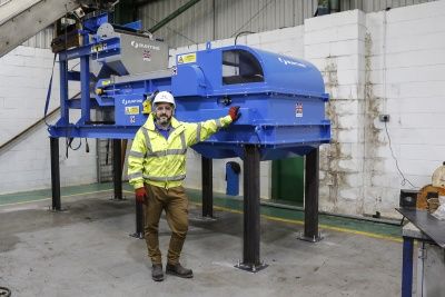 Bunting Drum Magnet and Eddy Current Separator Module at HML Recycling