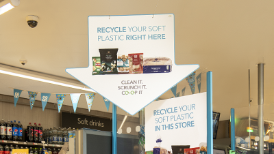 A Co-op soft plastics recycling point