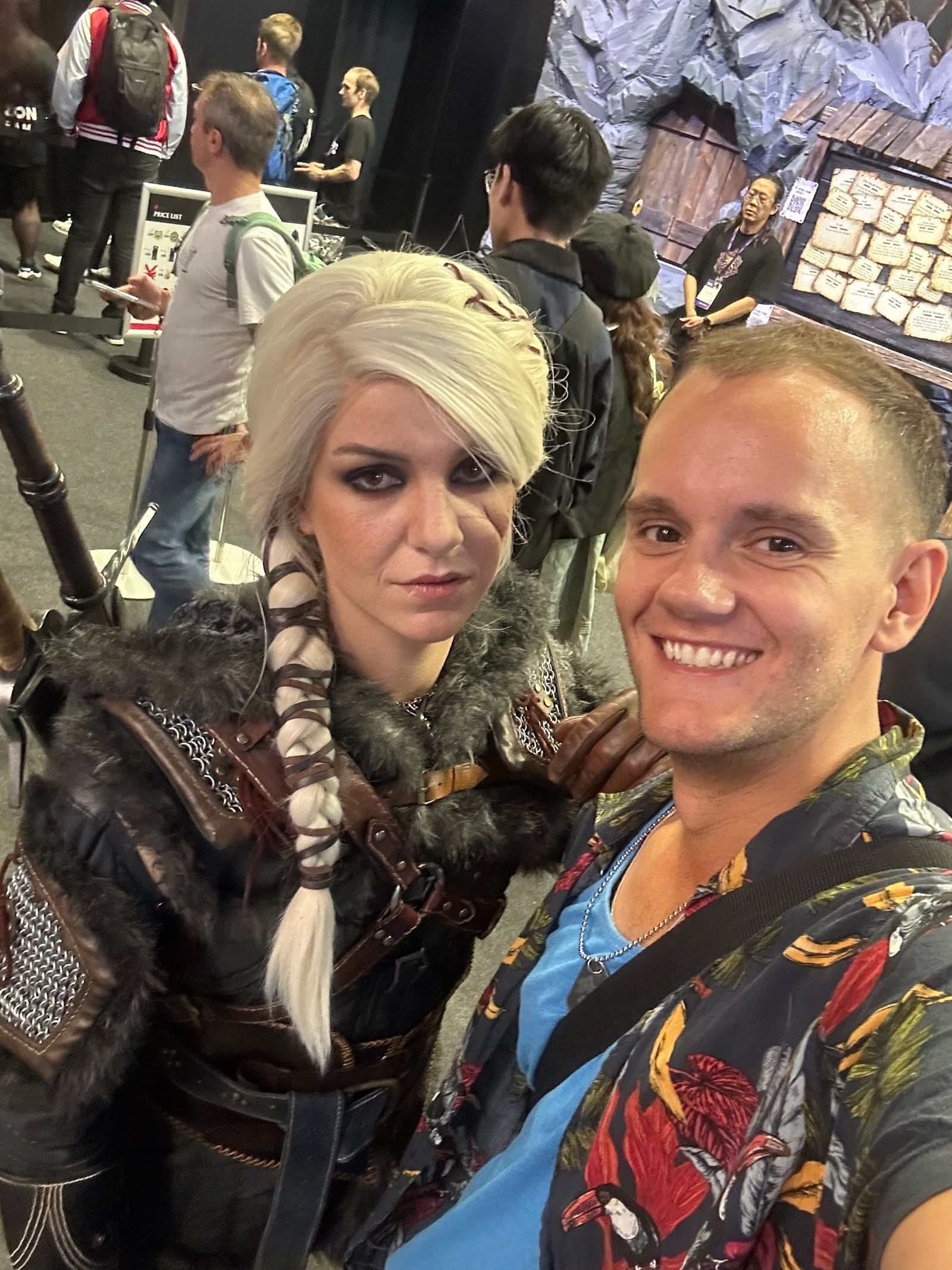 A Ciri cosplayer, one of the best of the weekend.