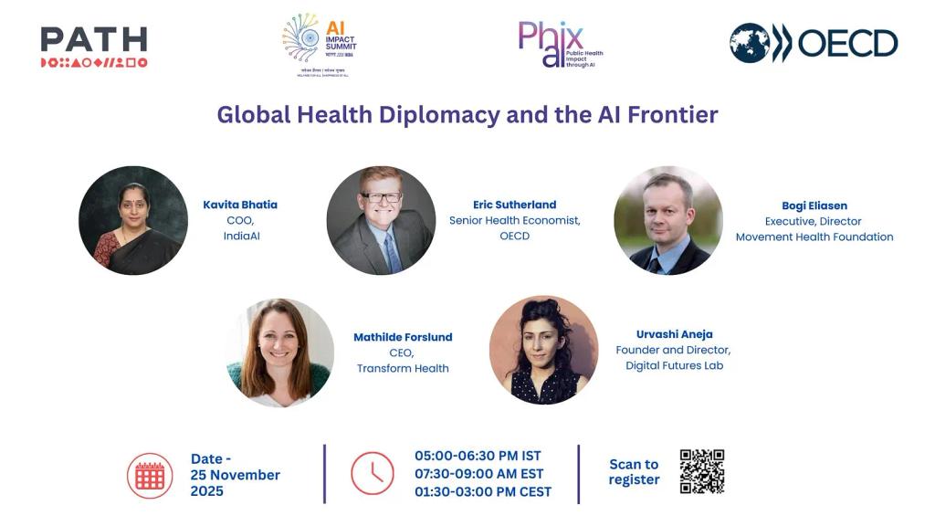 Urvashi at PATH–OECD - OCDE–PhixAi's AI & Public Health Dialogue Series