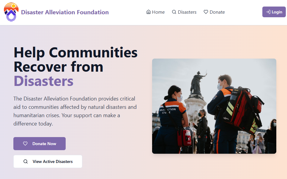 Disaster Alleviation Foundation project preview
