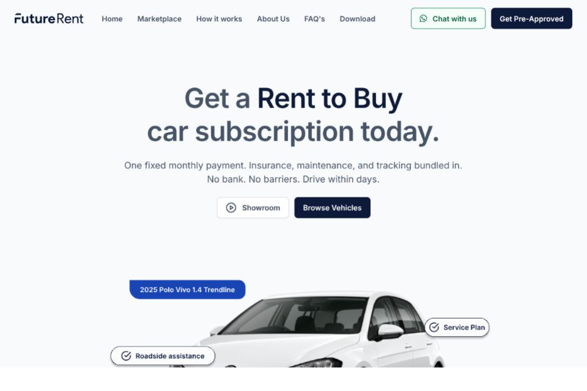 Futurerent Redesign project preview
