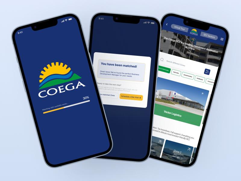 Coega Mobile App Redesign project preview
