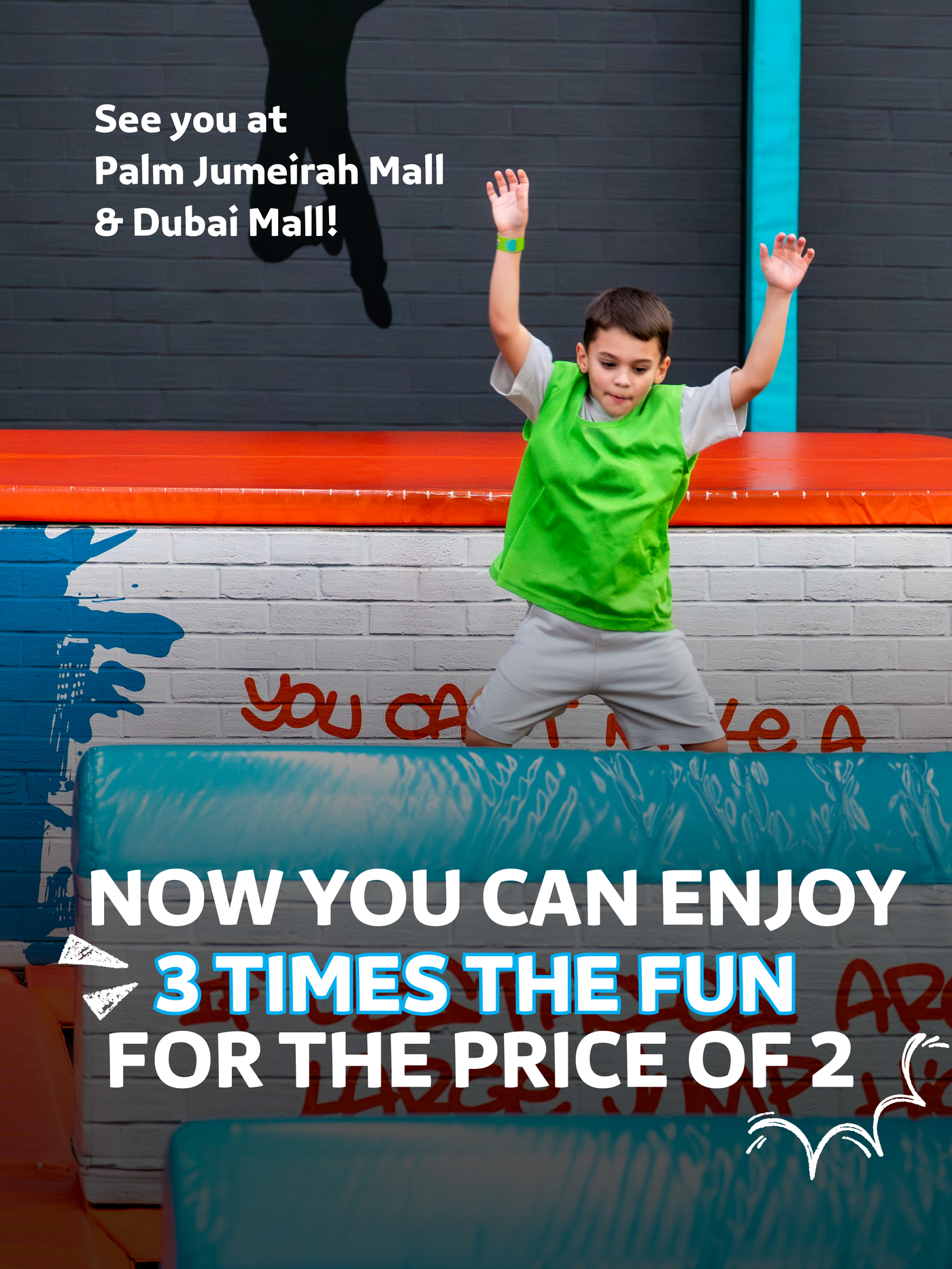 Final offer reminder for Palm Jumeirah Mall and Dubai Mall.