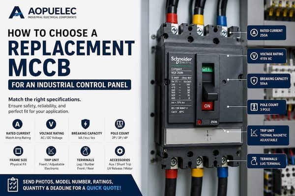 How to Choose a Replacement MCCB for an Industrial Control Panel