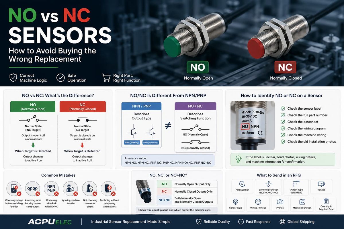 NO vs NC Sensors: How to Avoid Buying the Wrong Replacement